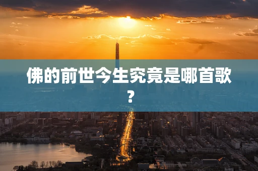 佛的前世今生究竟是哪首歌？