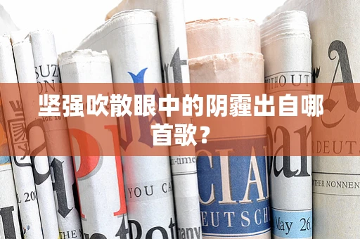 坚强吹散眼中的阴霾出自哪首歌？