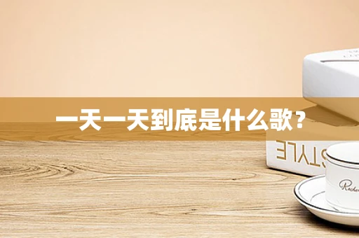 一天一天到底是什么歌？