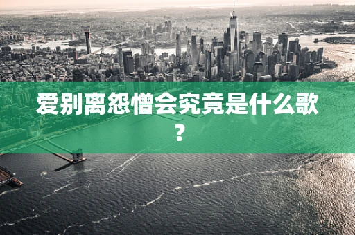 爱别离怨憎会究竟是什么歌？