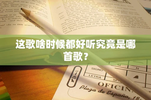 这歌啥时候都好听究竟是哪首歌？