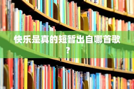 快乐是真的短暂出自哪首歌？