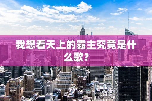 我想看天上的霸主究竟是什么歌？