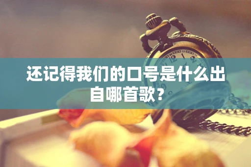 还记得我们的口号是什么出自哪首歌？