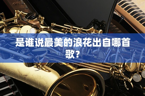是谁说最美的浪花出自哪首歌？
