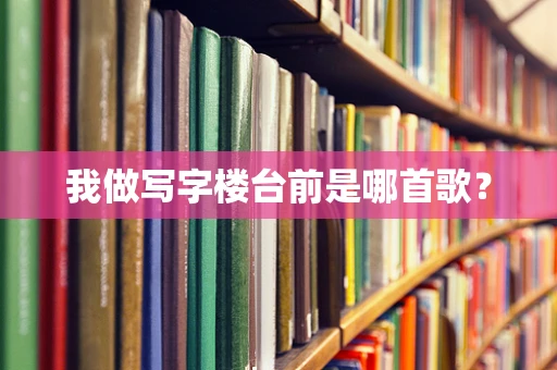 我做写字楼台前是哪首歌？