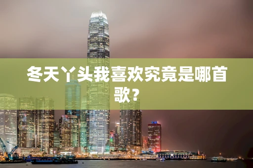 冬天丫头我喜欢究竟是哪首歌？