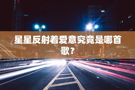 星星反射着爱意究竟是哪首歌？