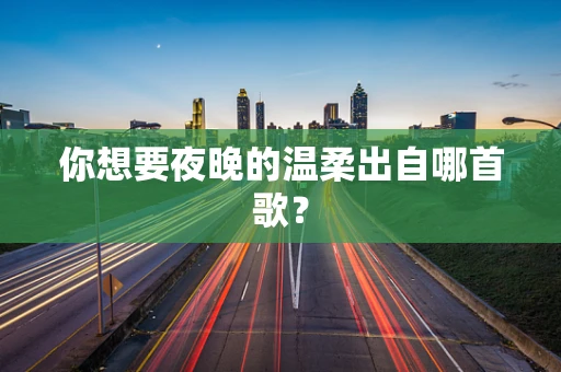 你想要夜晚的温柔出自哪首歌？