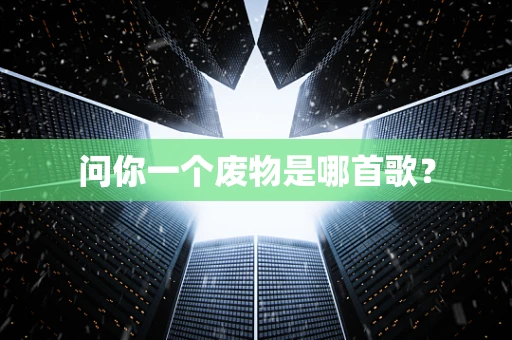 问你一个废物是哪首歌？