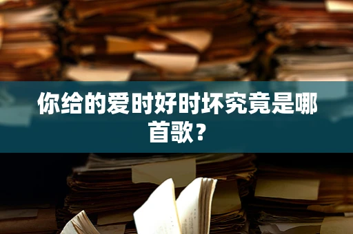你给的爱时好时坏究竟是哪首歌？