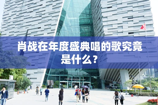 肖战在年度盛典唱的歌究竟是什么？