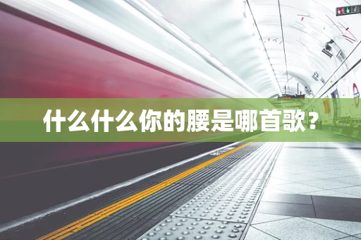 什么什么你的腰是哪首歌？