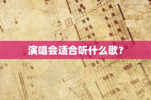 演唱会适合听什么歌？