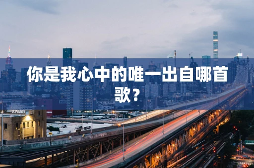 你是我心中的唯一出自哪首歌？