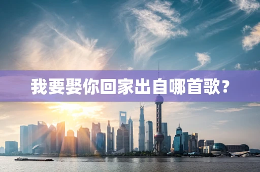 我要娶你回家出自哪首歌？