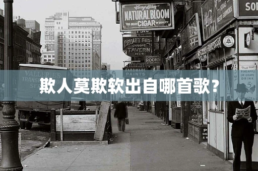 欺人莫欺软出自哪首歌？