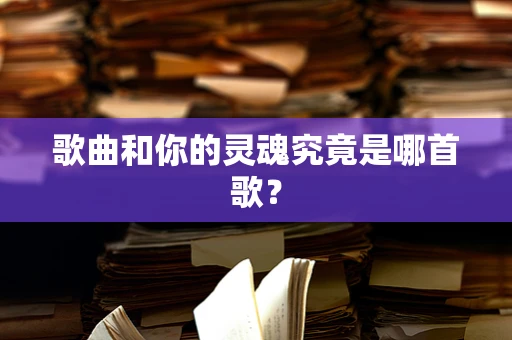 歌曲和你的灵魂究竟是哪首歌？
