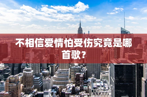 不相信爱情怕受伤究竟是哪首歌？