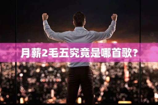 月薪2毛五究竟是哪首歌？