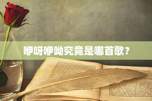 咿呀咿呦究竟是哪首歌？