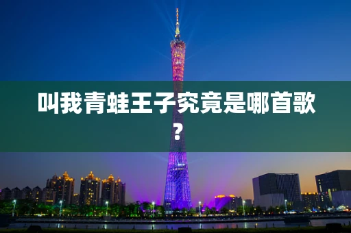 叫我青蛙王子究竟是哪首歌？