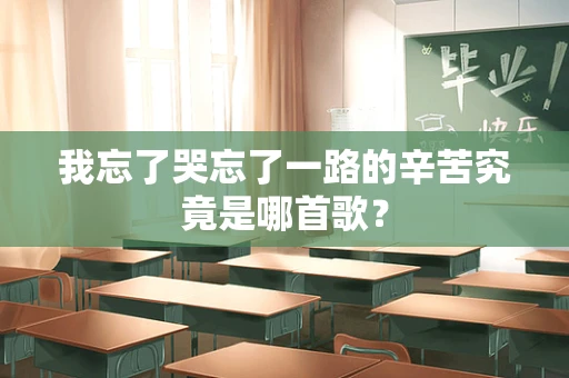 我忘了哭忘了一路的辛苦究竟是哪首歌？