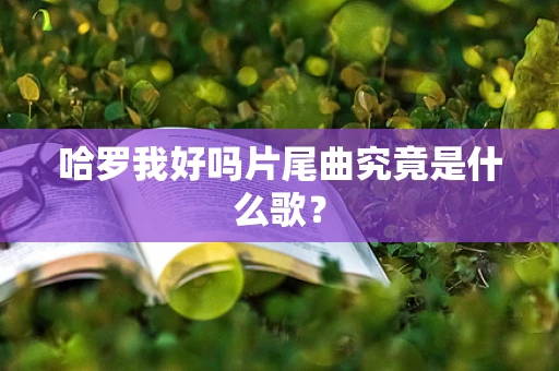 哈罗我好吗片尾曲究竟是什么歌？