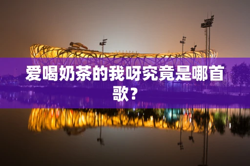 爱喝奶茶的我呀究竟是哪首歌？