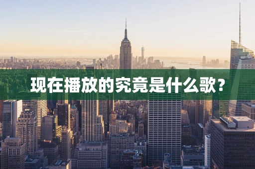 现在播放的究竟是什么歌？