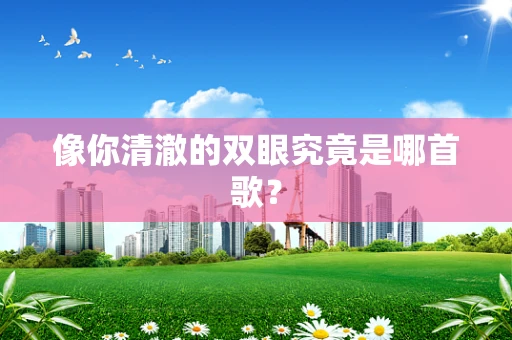 像你清澈的双眼究竟是哪首歌？