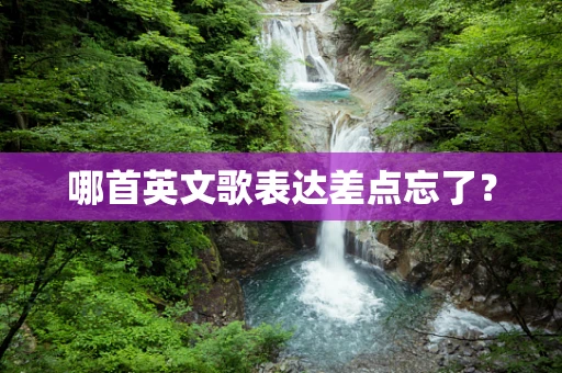 哪首英文歌表达差点忘了？