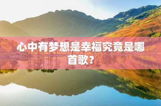 心中有梦想是幸福究竟是哪首歌？