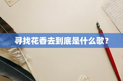 寻找花香去到底是什么歌？