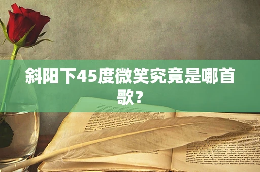 斜阳下45度微笑究竟是哪首歌？