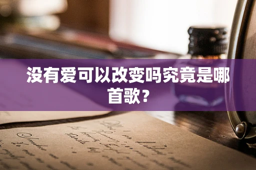 没有爱可以改变吗究竟是哪首歌？