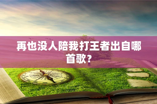 再也没人陪我打王者出自哪首歌？