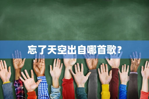 忘了天空出自哪首歌？