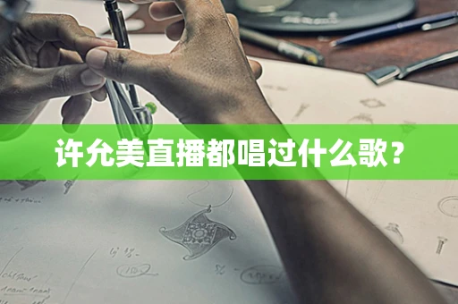 许允美直播都唱过什么歌？
