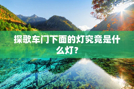 探歌车门下面的灯究竟是什么灯？
