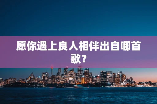 愿你遇上良人相伴出自哪首歌？