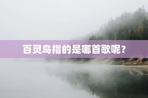 百灵鸟指的是哪首歌呢？