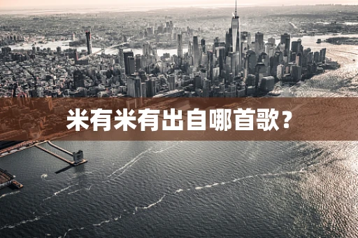 米有米有出自哪首歌？