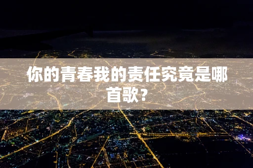 你的青春我的责任究竟是哪首歌？