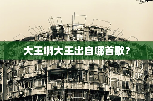 大王啊大王出自哪首歌？