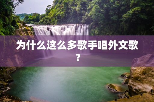 为什么这么多歌手唱外文歌？