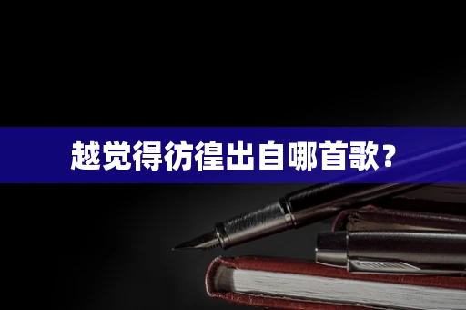 越觉得彷徨出自哪首歌？