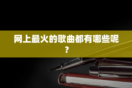 网上最火的歌曲都有哪些呢？
