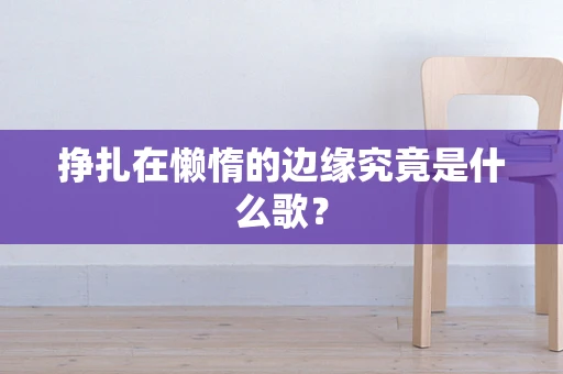 挣扎在懒惰的边缘究竟是什么歌？
