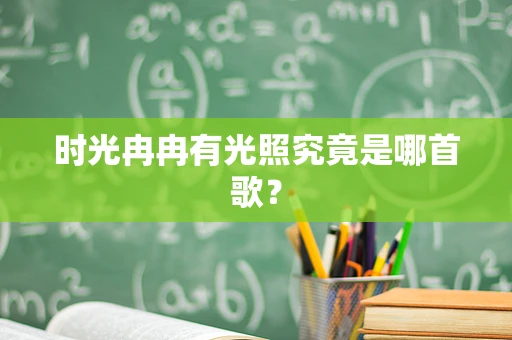 时光冉冉有光照究竟是哪首歌？